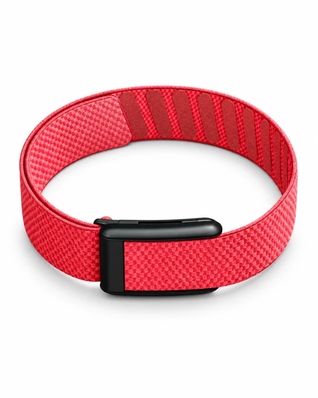 Red knit WHOOP band